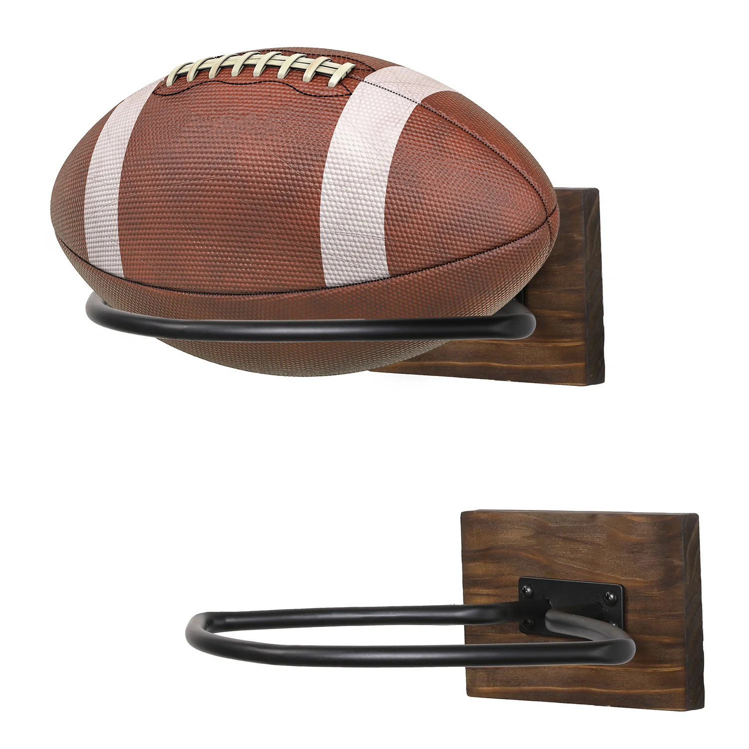 2 Piece Boy's Room Wall Mounted Football Display Rack (Set of 2) | Wayfair North America