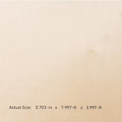 3/4-in x 4-ft x 8-ft Whitewood Sanded Plywood | Lowe's