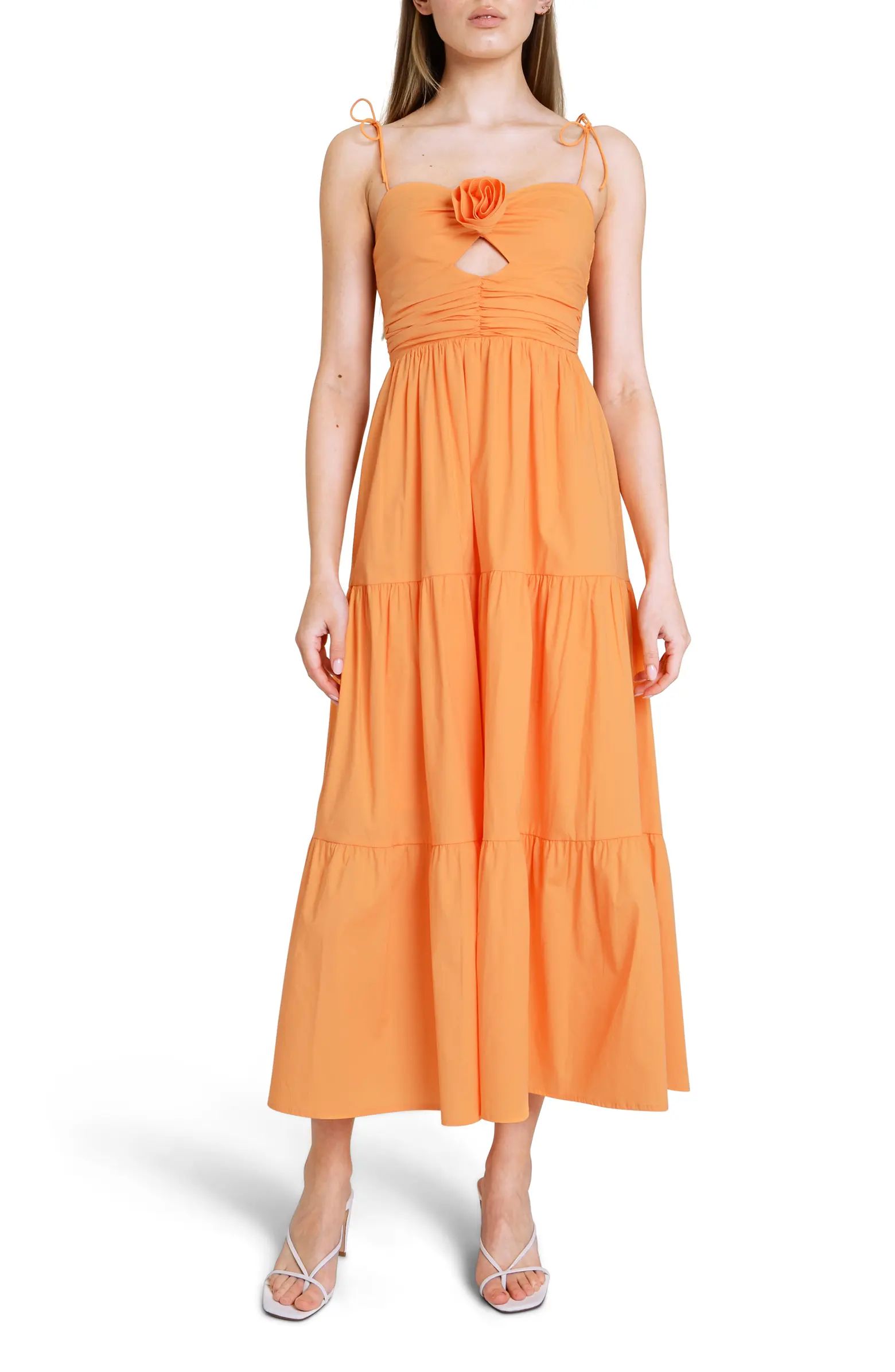 Victoria Tiered Ruffle Stretch Cotton Dress | Nordstrom