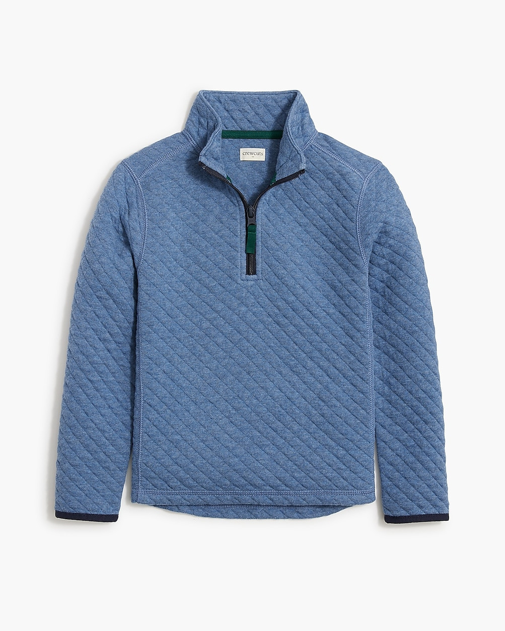 Boys' diamond-quilted half-zip | J.Crew Factory
