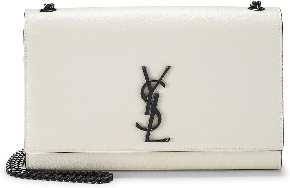 Amazon.com: Yves Saint Laurent, Pre-Loved White Grained Calfskin Kate Medium, White : Luxury Stor... | Amazon (US)