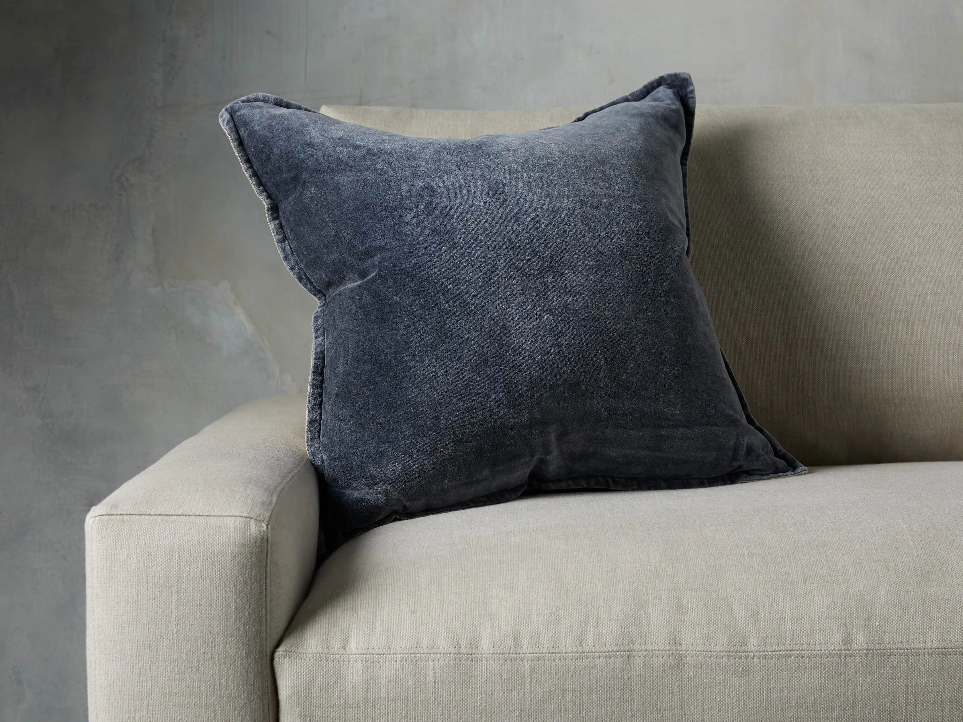 Stone Washed Velvet Pillow | Arhaus | Arhaus