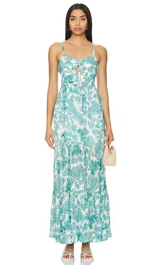 Alessia Dress in Blue & Green Floral | Revolve Clothing (Global)