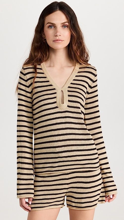 Linen Sweater Long Sleeve Top | Shopbop