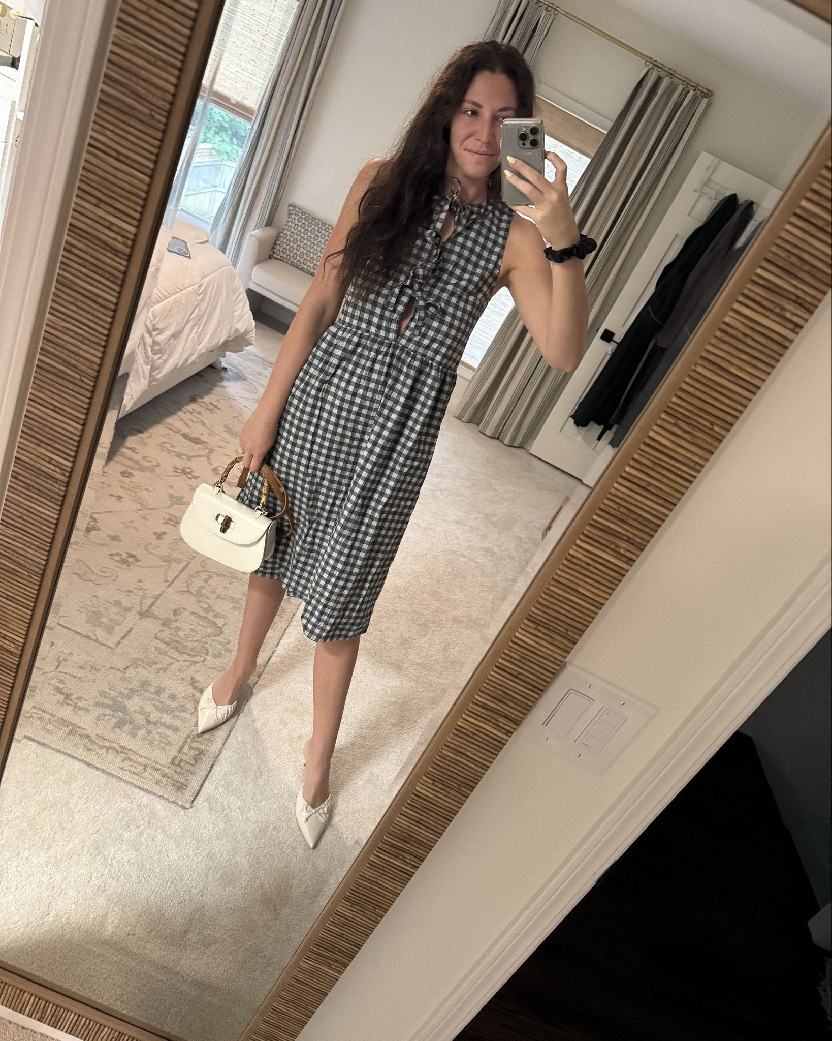 Gucci dupe bag and Work dress, date night dress, shower dress, farmers market dress, dress for any occasion! Size down it runs big! Size xs 

#LTKWorkwear #LTKFindsUnder50 #LTKStyleTip