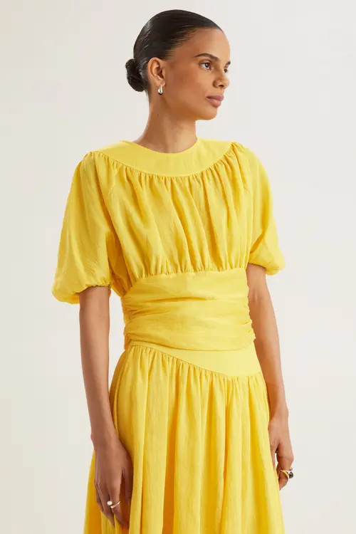 Merlette Captiva Top in Lemon at Nordstrom, Size 0 | Nordstrom