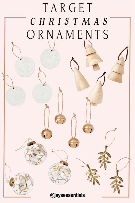 Holiday Ornaments from Target! Target holiday ornaments for sale nude and brown tone ornaments for the low, minimalist holiday decorations and ornaments for Christmas 

#LTKHoliday #LTKhome #LTKSeasonal