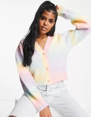 The Frolic rainbow ombre cardigan in multi | ASOS (Global)