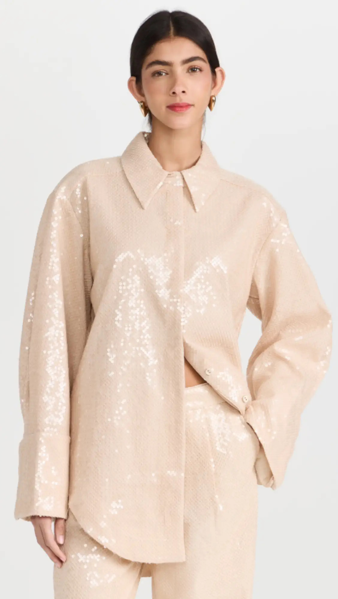 Aje Incandescent Sequin Shirt | Shopbop | Shopbop