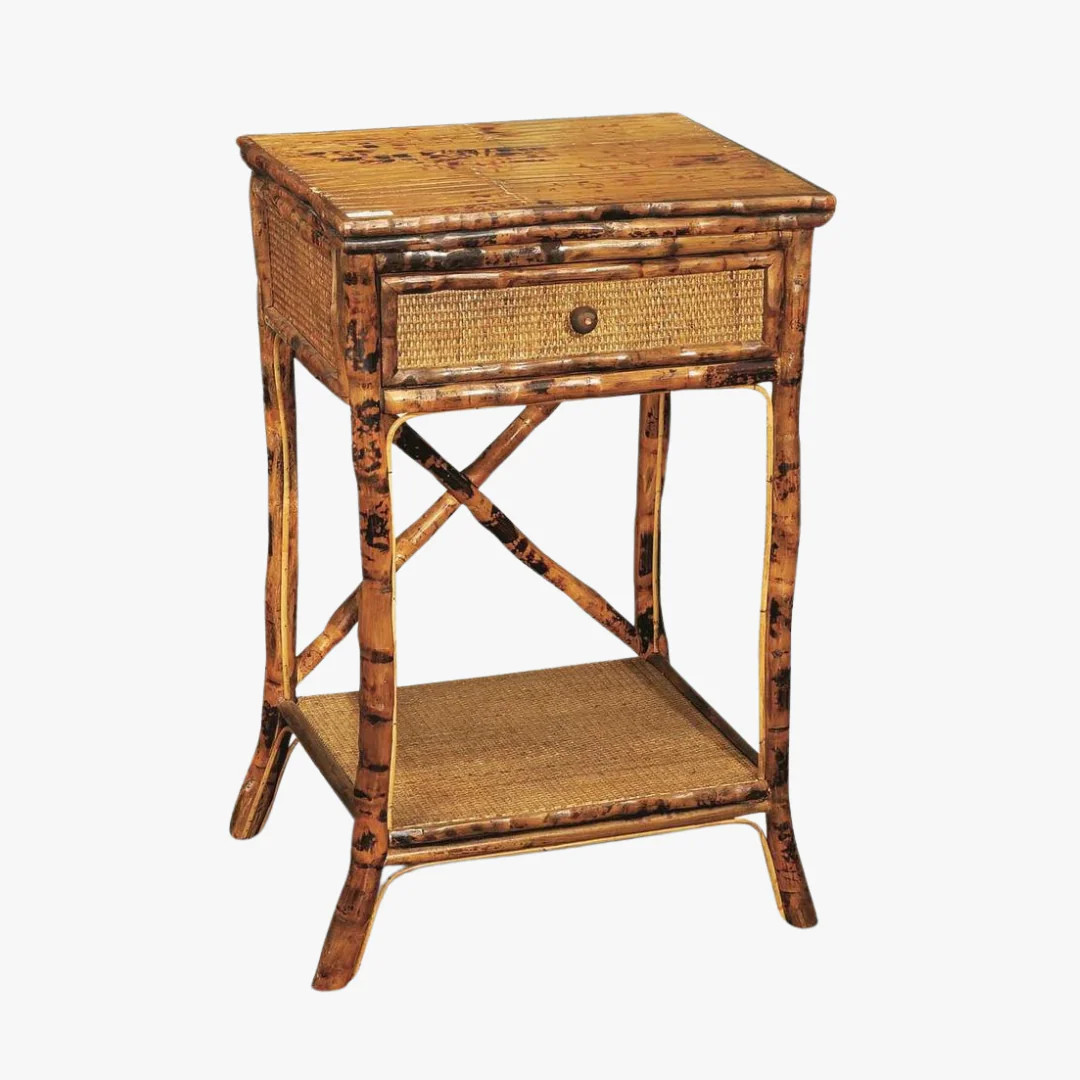 Tortoise Bamboo English Side Table | Dear Keaton