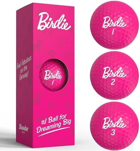 Shanker Golf Balls - Birdie Pink Golf Balls - Funny Golf Gift for Women | Amazon (US)