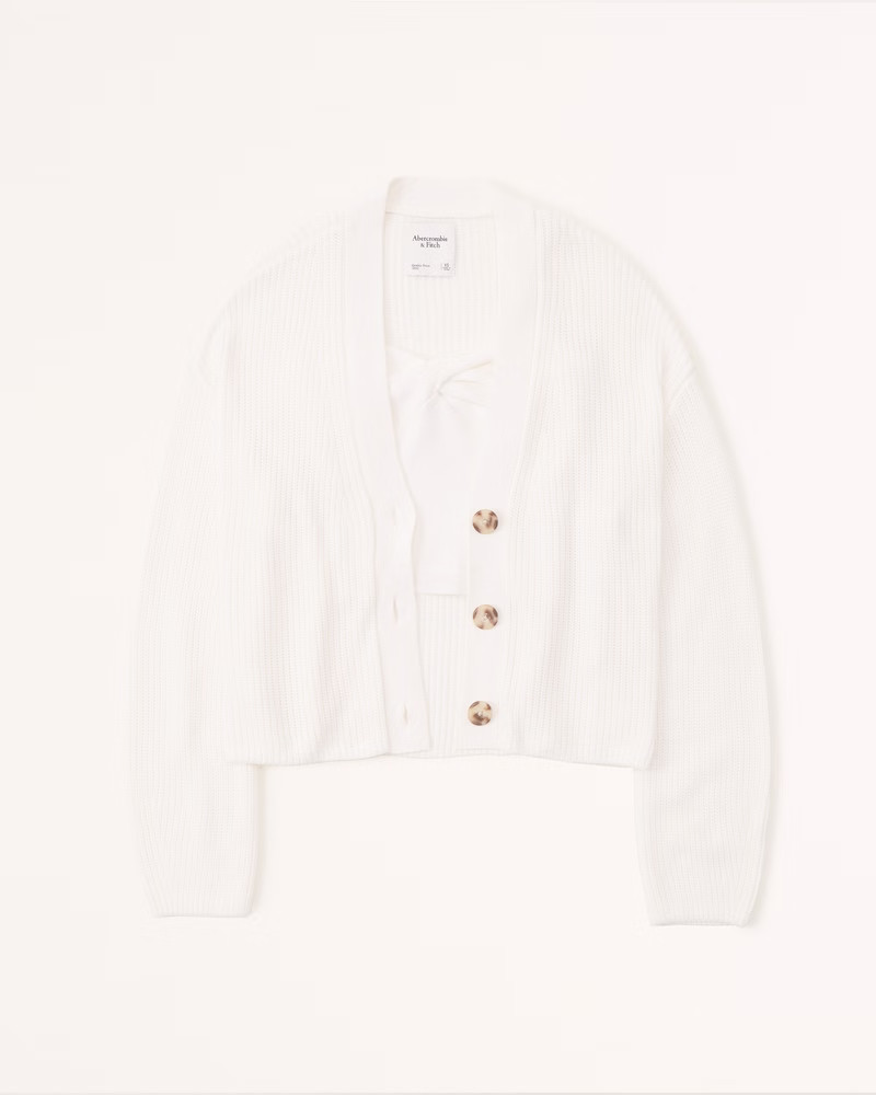 Women's Twist Sweater Tank and Cardigan Set | Women's Tops | Abercrombie.com | Abercrombie & Fitch (US)