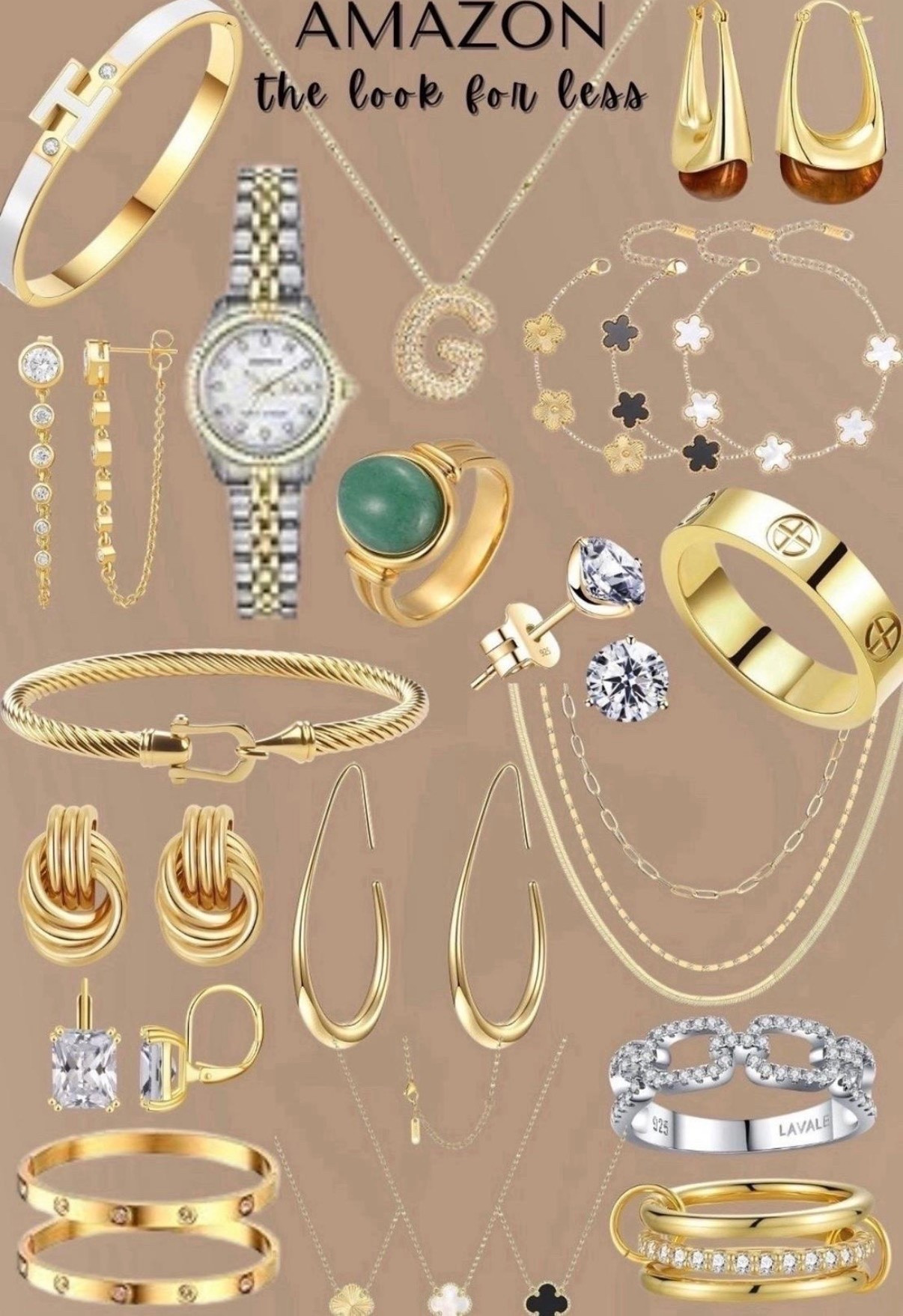 ✨ AMAZON jewelry that looks like it costs TEN TIMES what it does and I am OBSESSED!! 💛👌🏻🤍 ✨ 


Everything is linked below and almost everything is under $20 — Tap to shop and save this for your go to affordable jewelry finds!!👇🏻💛



#amazonjewelry #amazonjewelryfinds #amazongoldjewelry #amazondesignerdupe #designerdupe #designerlookalike #thelookforless #luxurylookforless #cartierinspired #cartierlovebangle #cartierring #hermesinspired #hermesbracelet #hbangle #davidyurmaninspired #davidyurmancable #vancleefinspired #vancleefnecklace #rolexinspired #rolexdupe #affordablejewelry #affordableluxury #goldJewelry #goldbangles #goldrings #goldearrings #goldnecklace #statementjewelry #jewelrystack #ringstack #braceletstack #layerednecklace #jadring #crystalearrings #hoopearrings #teardropearrings #knotearrings #initialecklace #cablebracelет #lovebangle #lovering #amazonfashion #amazonfinds #amazonstyle #amazonmusthaves #jewelrylover #jewelryaddict #jewleryobsessed #goldgirl #summerjewelry #over40style #over40fashion #over40jewelry #momstyle #giftideas #giftsforher #birthdaygift #LTKfinds #LTKFindsUnder50 #LTKstyletip #LTKGiftGuide

#LTKSaleAlert #LTKootd #LTKBeauty