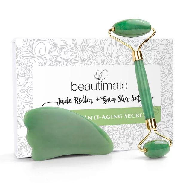 beautimate Facial Jade Roller & Gua Sha Tool Set - Walmart.com | Walmart (US)