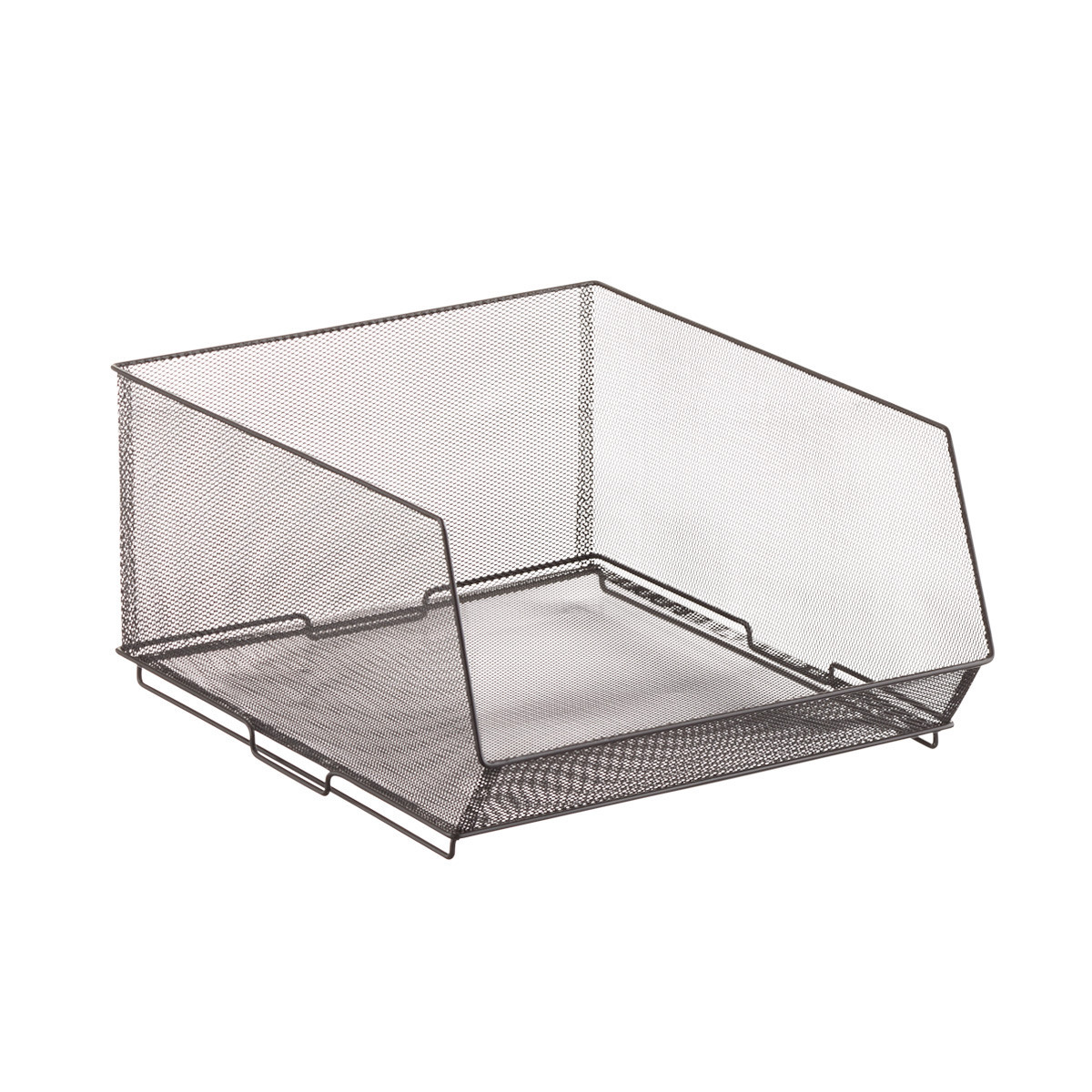 Design Ideas Open Front Mesh Stacking Bins | The Container Store