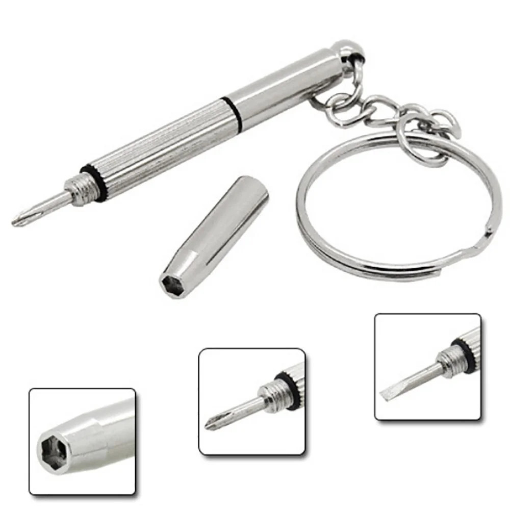 Mini 3-in-1 Screwdriver Set, Keyring Tool for Watch, Glasses, Eyeglasses, Cell Phones, Flathead, ... | Walmart (US)