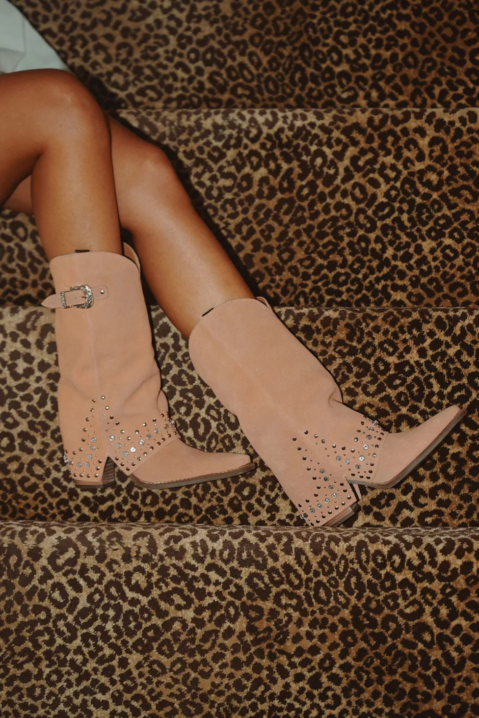 Dingo Howdy Honey Suede Foldover Cowboy Boot | Urban Outfitters (US and RoW)