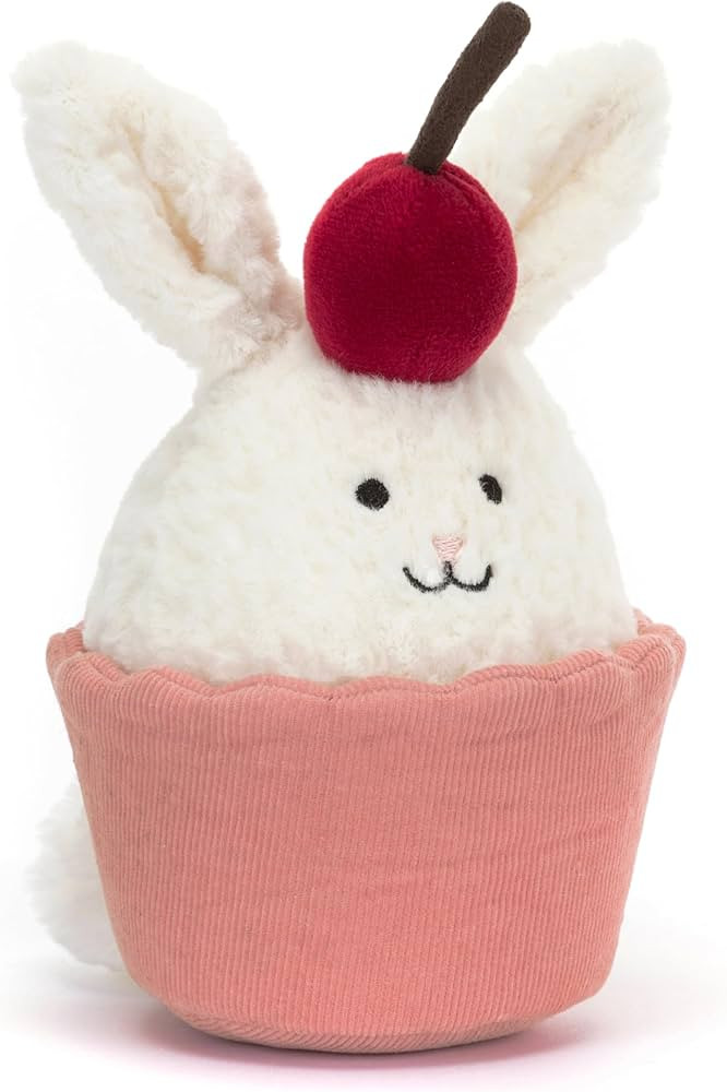 Jellycat Dainty Dessert Bunny Cupcake Stuffed Toy, 5.5 inches | Dessert Plush | Great Gift Idea | Amazon (US)