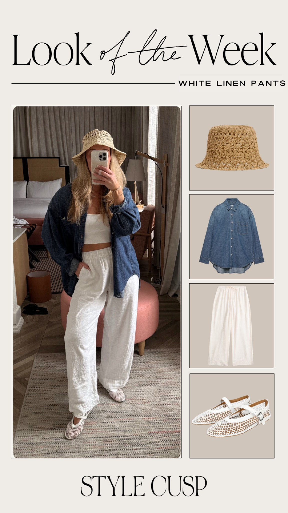 Look of the Week | A denim shirt w linen pants is a tried & true staple for me! Wearing a small in the pants  

Resortwear, vacation outfit, summer style, vacay style, Florida’s travel, getaway outfit


#LTKStyleTip #LTKTravel #LTKSwim