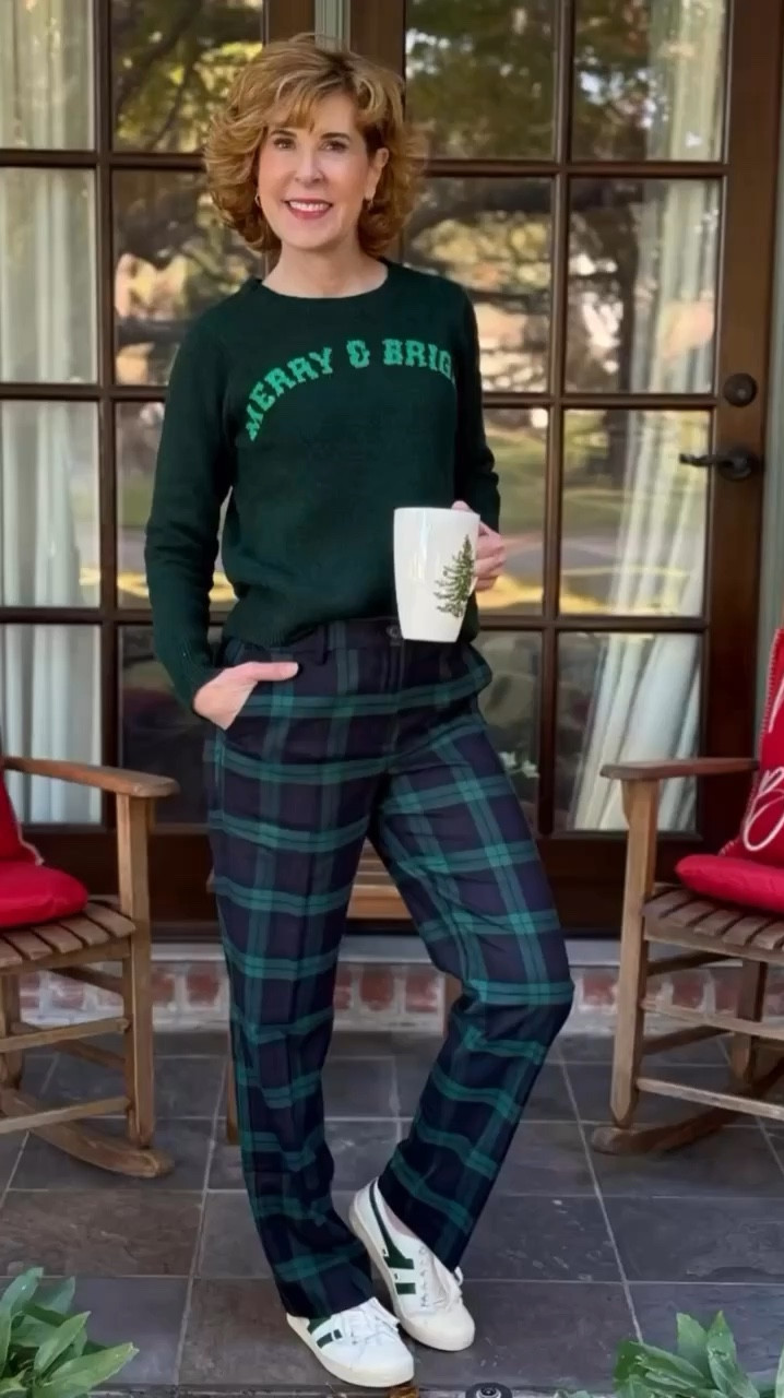Bringing the cheer in this under $15 merry & bright green sweater and timeless black watch pants (40% off)! 

The pants are part of Talbots 40% off sitewide sale!


#LTKHoliday #LTKWatchNow #LTKSaleAlert