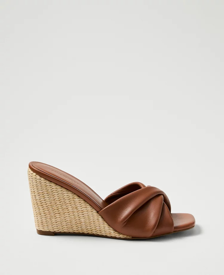 Leather Wedge Sandal | Ann Taylor