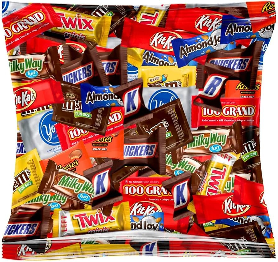 Bulk Chocolate Candy Mix \u2013 Individually Wrapped Fun Size Chocolate Bars & Treats Assortment ... | Amazon (US)