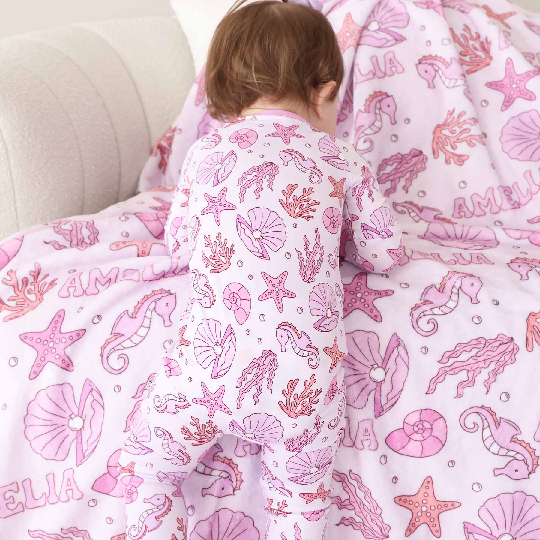 Tiny Tides Convertible Zip Romper | Pink | Caden Lane