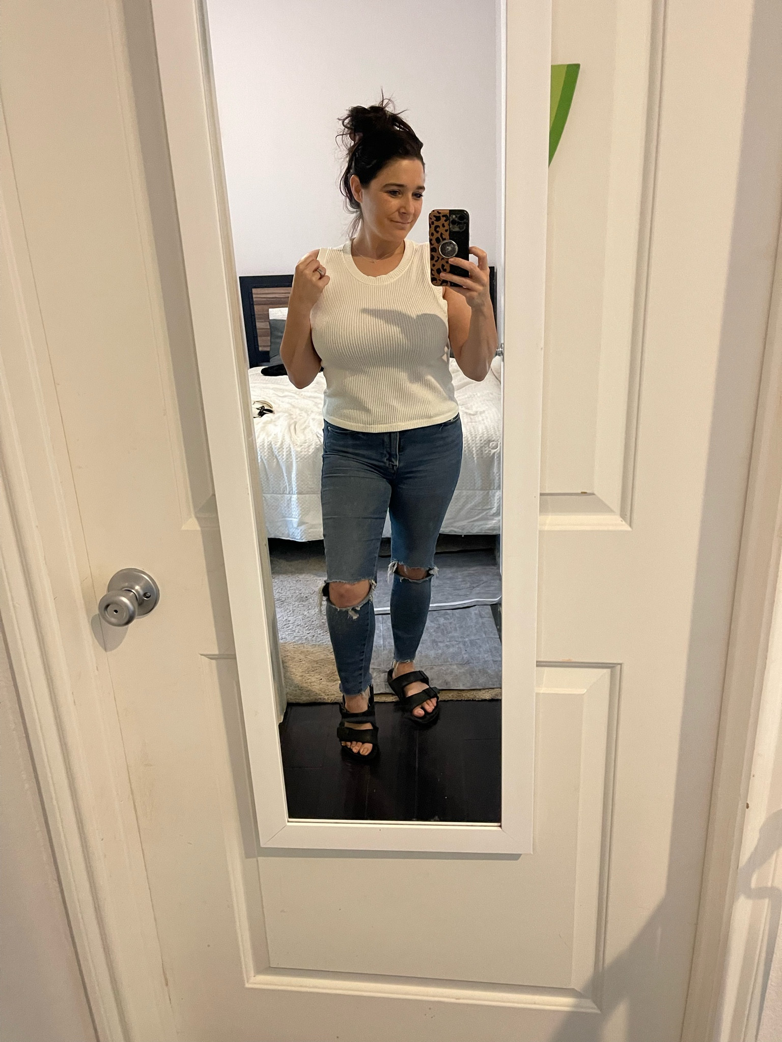 Simple everyday ootd for running errands in this hot Summer weather! 

These jeans are Good American and fit like a glove!

#LTKSaleAlert #LTKStyleTip #LTKFindsUnder100