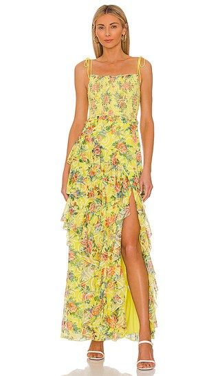 Jocelyn Maxi Dress in Floral Express Lemon Sorbet | Revolve Clothing (Global)