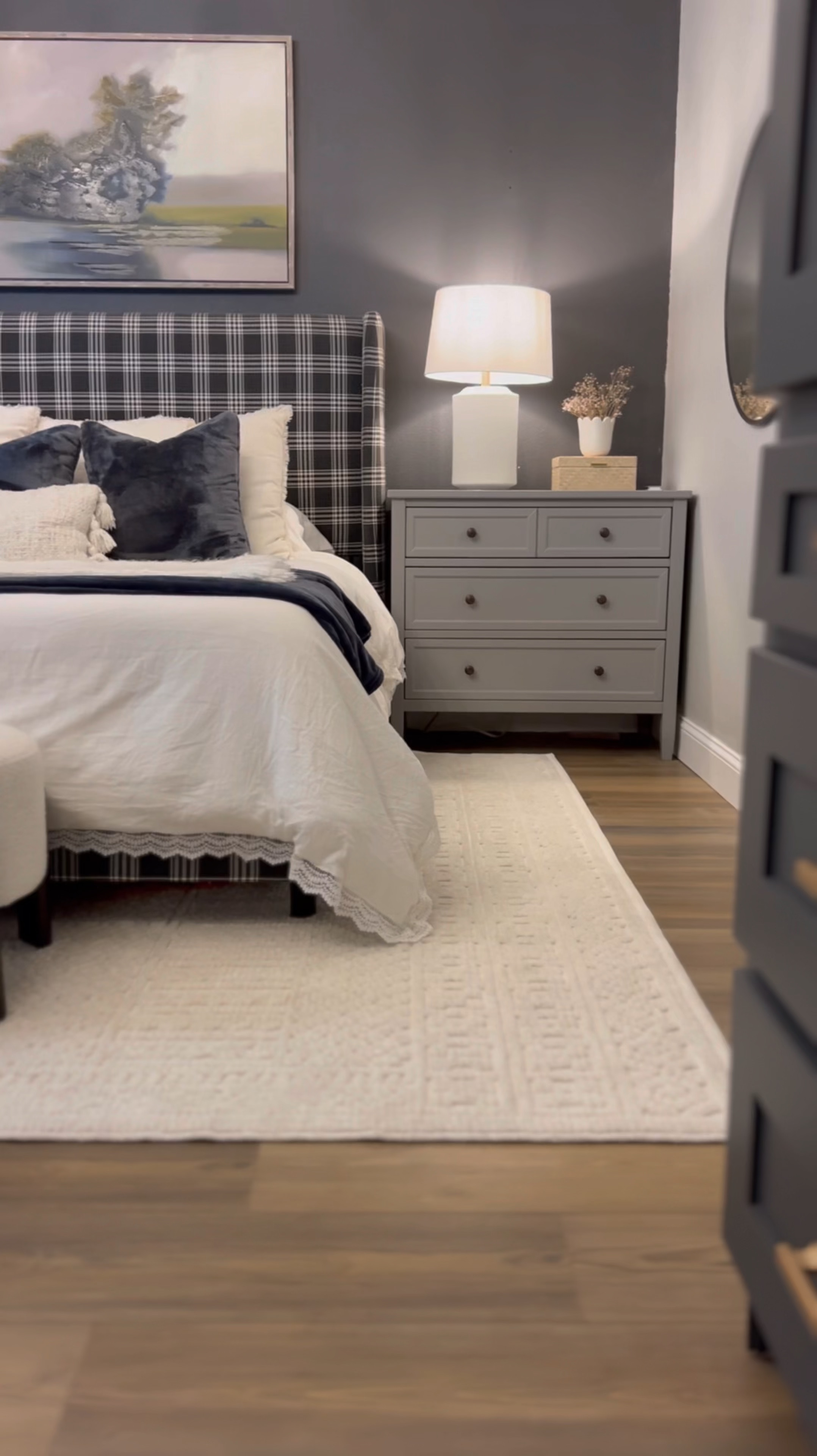 New rug in the master bedroom + sources and similar options from this space. 🖤 USE CODE: KELLI to take 10% off site-wide on Boutique Rugs! 


#LTKSaleAlert #LTKVideo #LTKHome