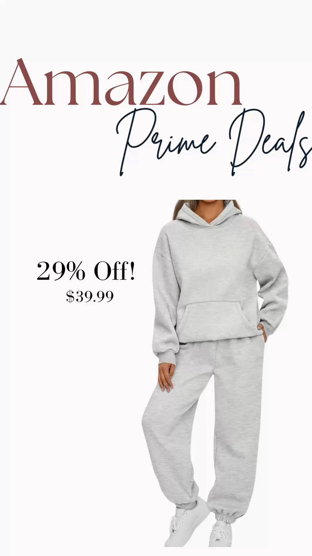 Amazon prime deals. Cozy sweat set! 29% off!

#LTKStyleTip #LTKActive #LTKFindsUnder50