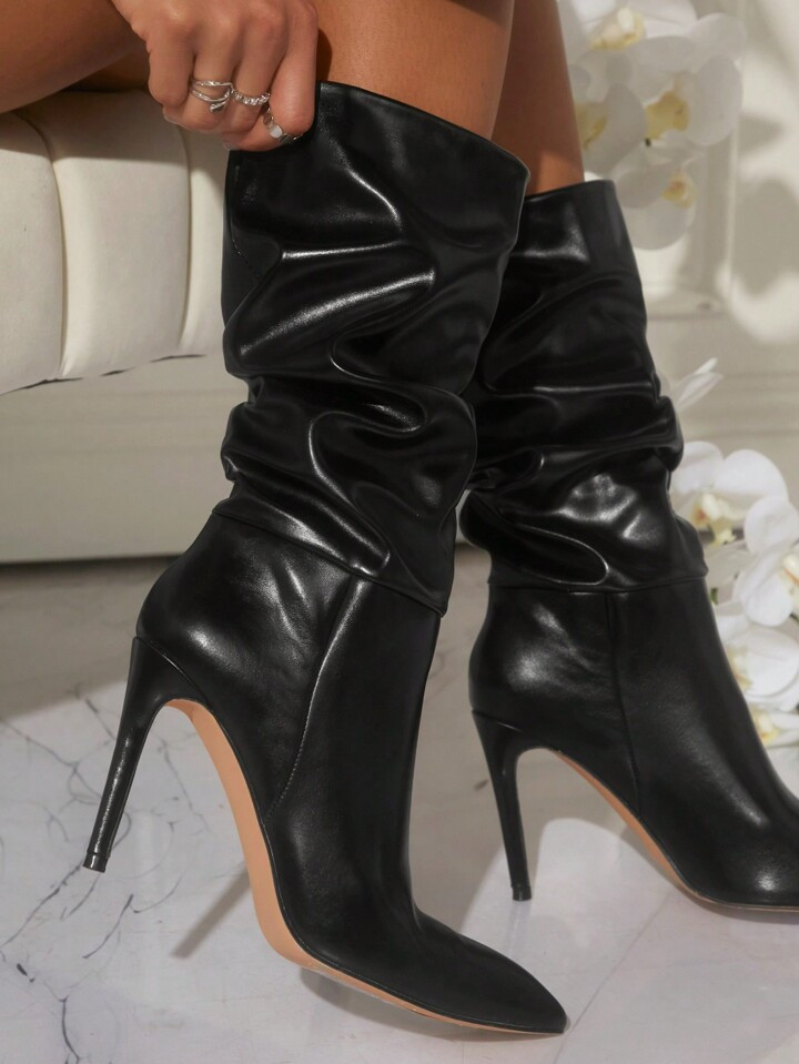 Women's Solid Color Fashion Boots Suitable For Everyday Wear | SHEIN