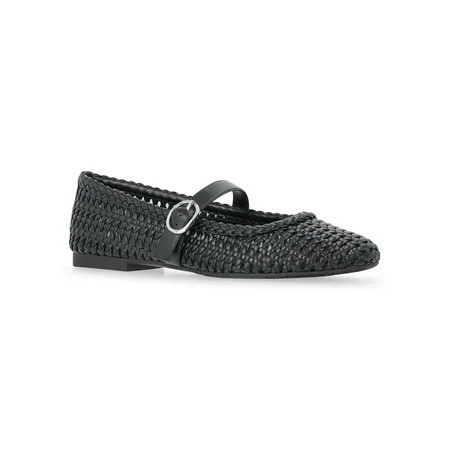 Time and Tru Women's Woven Ballet Flats | Walmart (US)