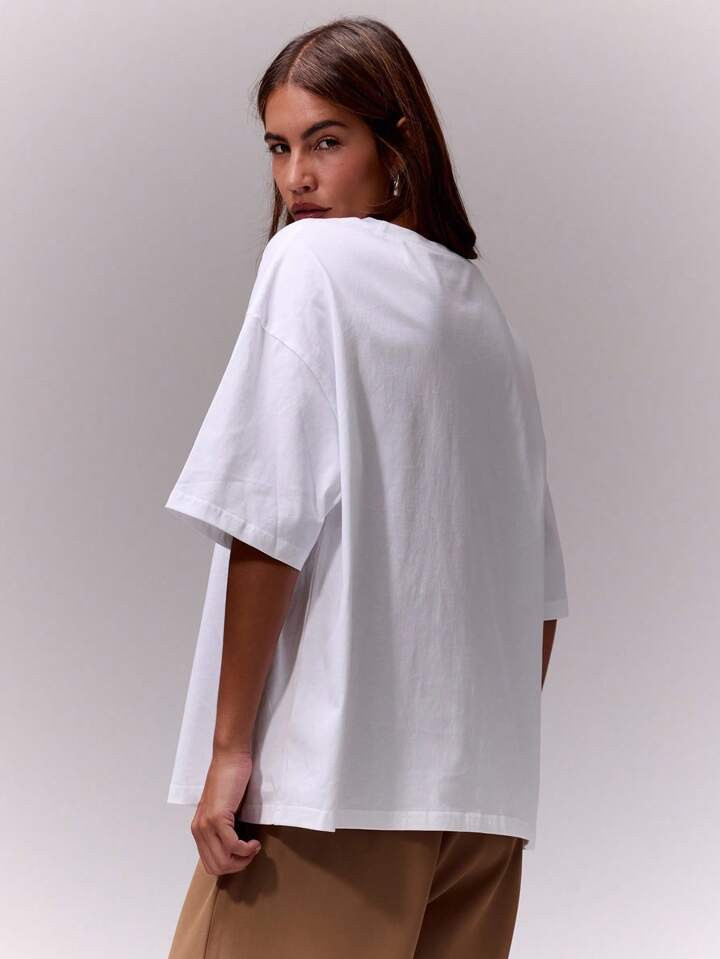 MUSERA Soft Oversized Crew Neck T Shirt Casual Summer Spring Vacation Capsule Wardrobe Everyday O... | SHEIN