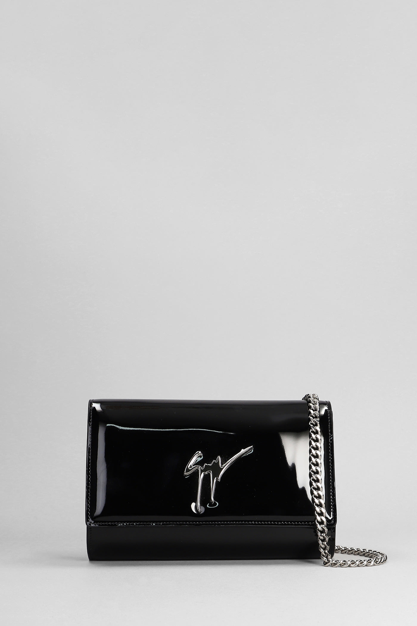 Giuseppe Zanotti Cleopatra Shoulder Bag In Black Patent Leather | Italist.com US