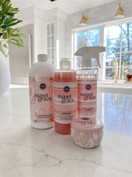 Spring cleaning is optimized thanks to these heavenly smelling Sweet Grace cleaning products from @bridgewatercandles I’m obsessed with this scent. I love that everything I’m using smells the same. My home smells clean and fresh. My quartz countertops are streak-free and shining. Shown: Laundry Detergent, Dish Soap, Scented Candle, Multi-purpose spray.


#LTKSaleAlert #LTKHome #LTKFamily