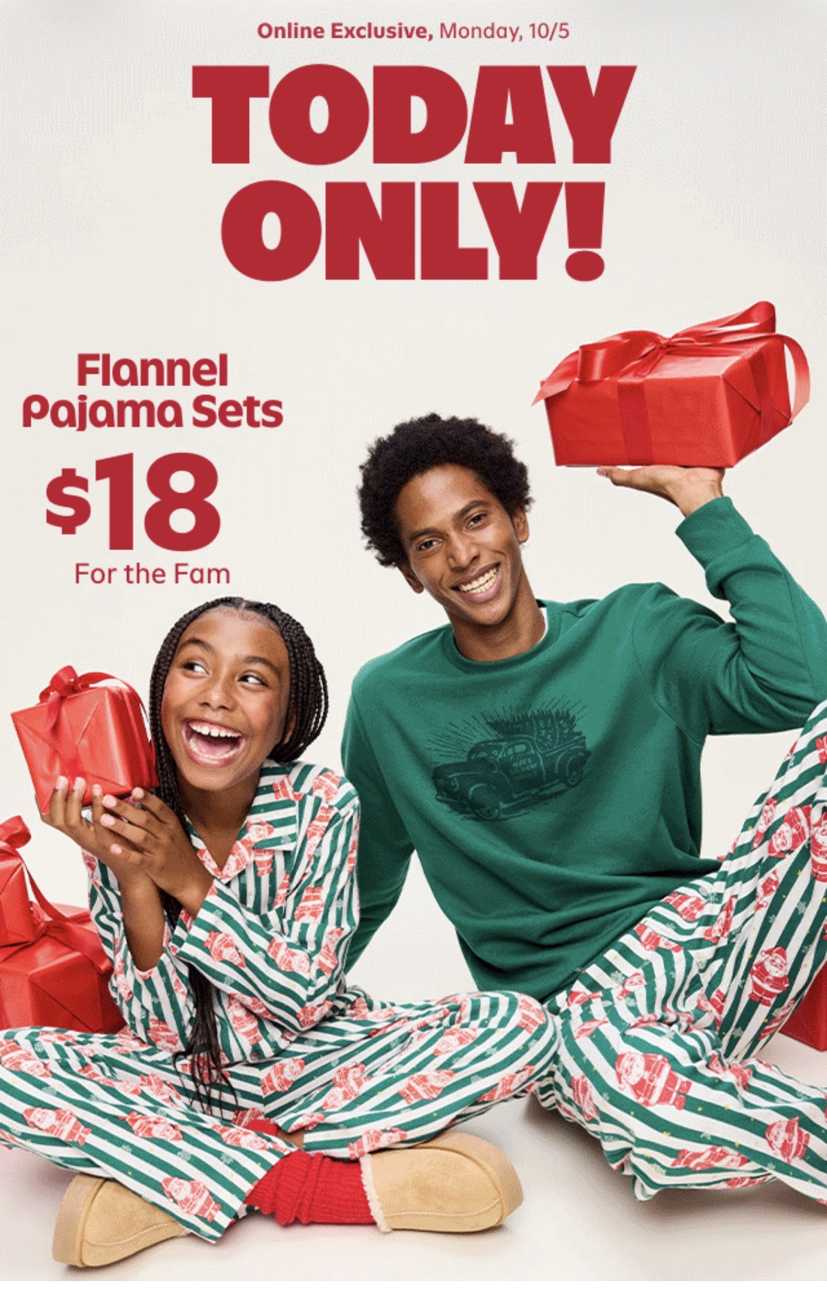 $18 CHRISTMAS PAJAMAS?! SAY LESS! 🎄😍

Old Navy’s DEAL OF THE DAY is flannel Christmas pajamas for just $18 and BABY, WE LOVE A GOOD PAJAMA DEAL! 😂❤️

Perfect for matching family pajamas, Christmas morning pictures and cozy nights all season long! 🎅🏽✨

Shop my picks on my LTK! 🛍️

#OldNavy #FamilyPajamas #ChristmasPajamas #LTKFinds

#LTKSeasonal #LTKSaleAlert #LTKmomlife