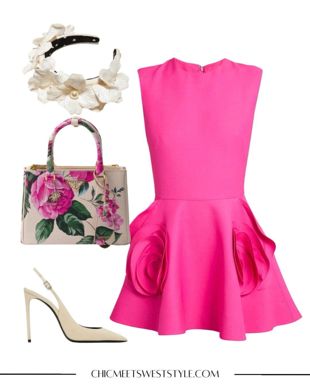 Pair a fit and flare mini dress with a gorgeous floral print like the one on this Prada bag. 

#LTKitbag #LTKstyletip #LTKover40