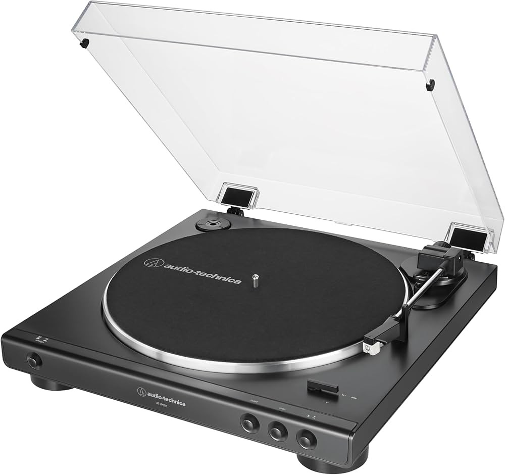 Audio-Technica AT-LP60X-BK Fully Automatic Belt-Drive Stereo Turntable, Black, Hi-Fidelity, Plays... | Amazon (US)