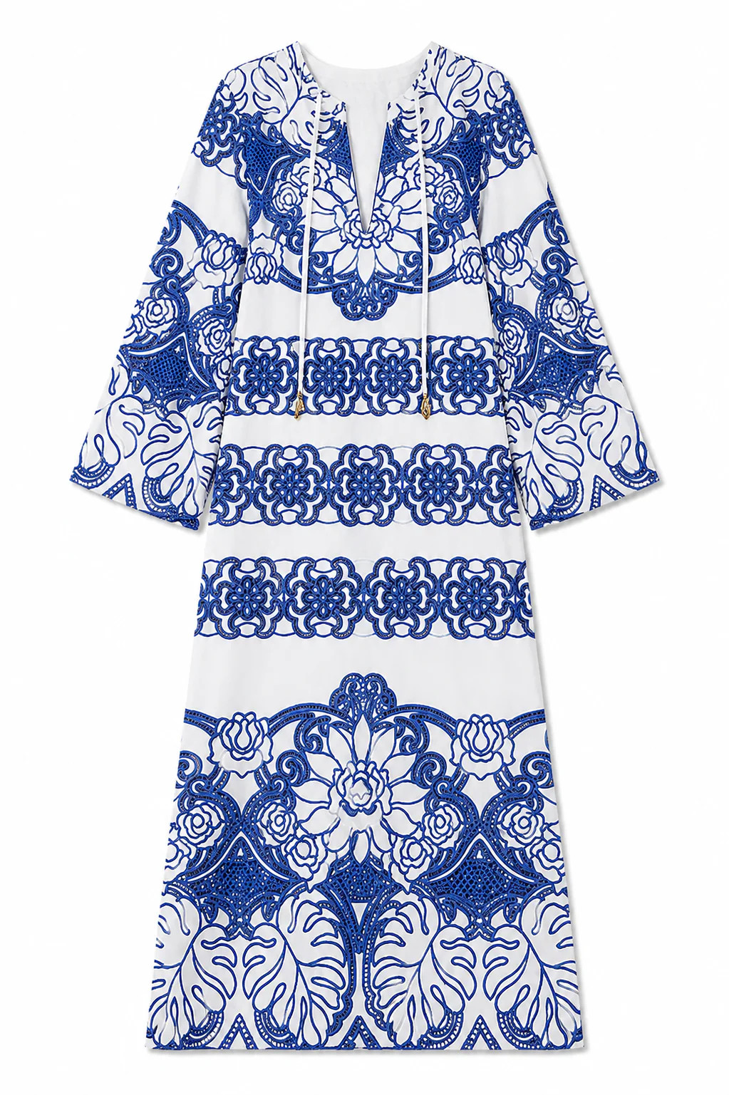 Clea Lace Dress in White | Over The Moon