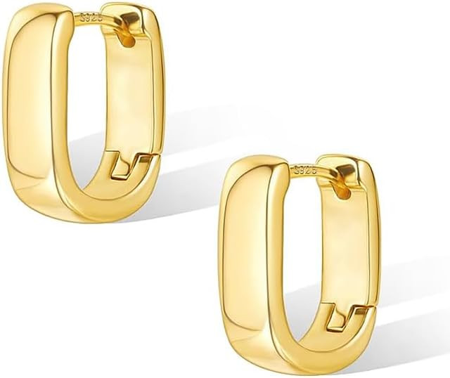 925 Sterling Silver Women's Earrings -15mm, Small Women's Silver Ring Earrings, Hypoallergenic An... | Amazon (US)