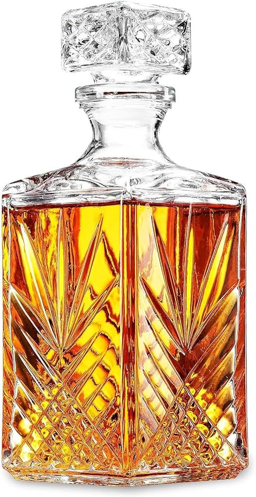 Bormioli Rocco Selecta Collection Whiskey Decanter – Sophisticated 33.75oz Diamond Decanter Wit... | Amazon (US)
