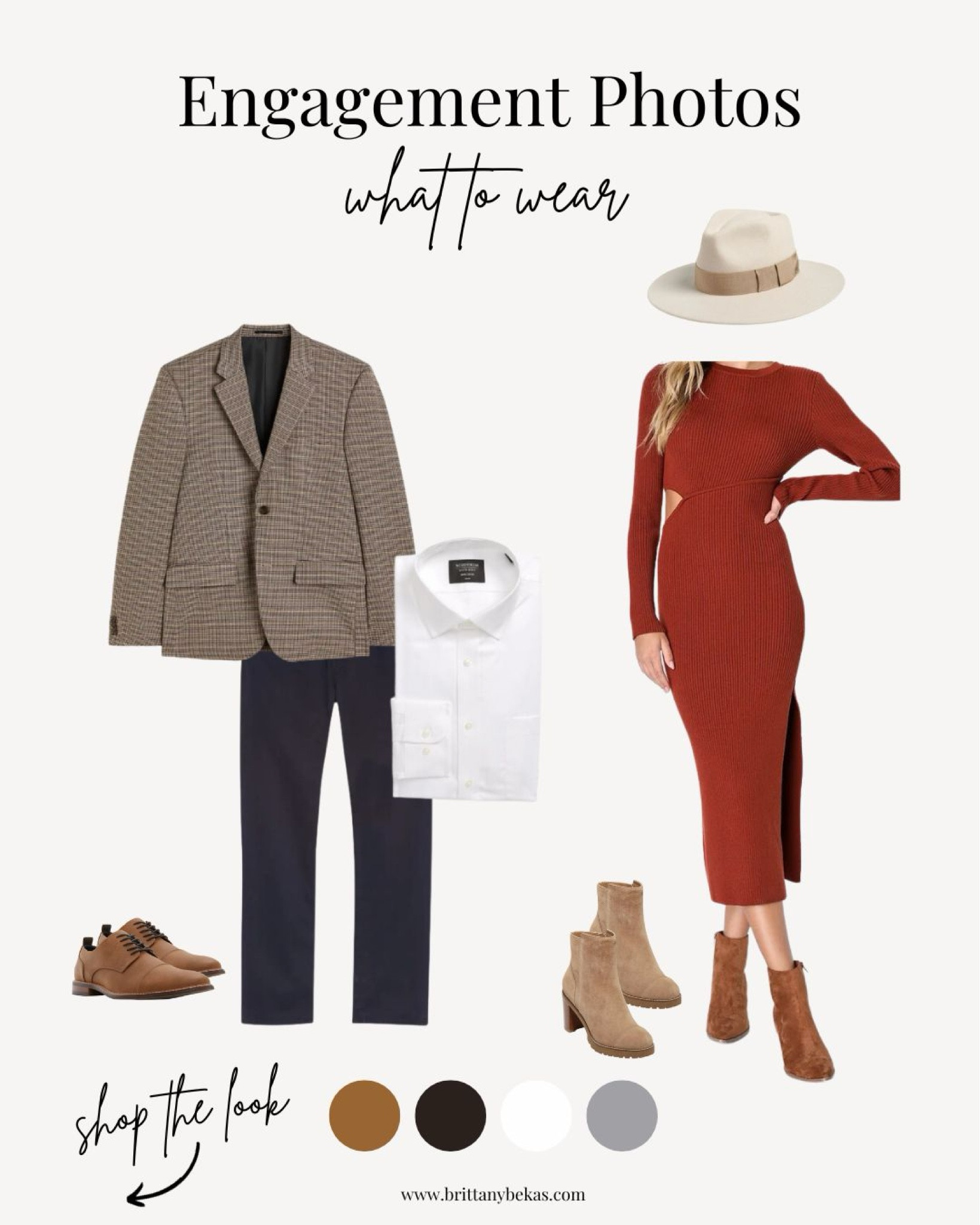 If you are planning fall engagement photos, this look is for you. This sweater dress works great for a mountain / open field / desert location. 

Pair a sweater dress with your man in dark chinos or jeans with a plaid sport coat and white button down. 

Engagement dress - fall engagement picture outfits - engagement outfits - engagement photo outfits - fall dress - men's sport coat - men style - men engagement outfit - lulus dress 

#LTKwedding #LTKfindsunder100 #LTKstyletip