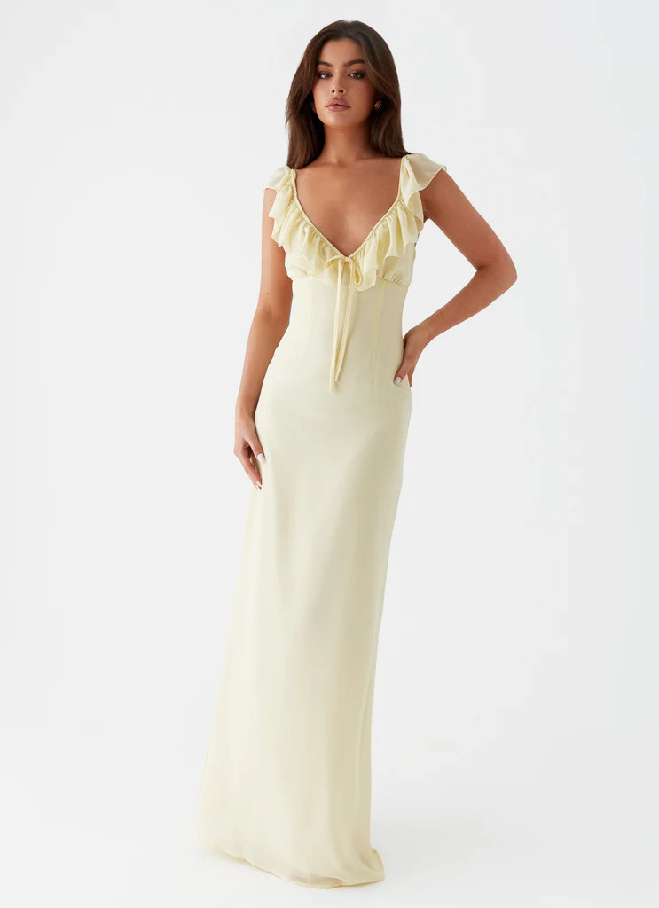 Silvie Maxi Dress - Yellow | Peppermayo (Global)
