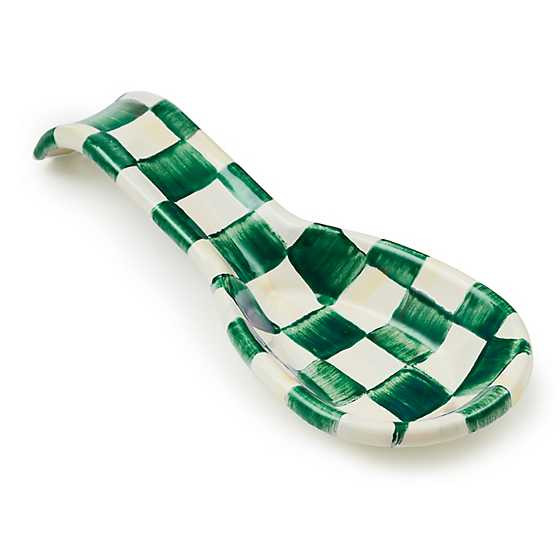 Emerald Check Spoon Rest | MacKenzie-Childs