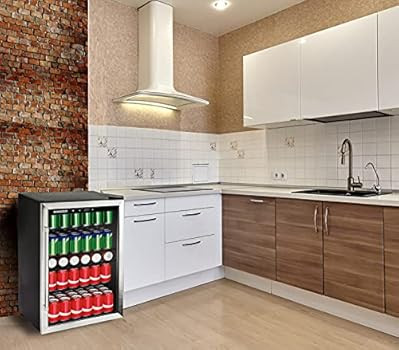 Frigidaire EFMIS155 Beverage Center-126 Cans-Full Stainless Steel, 126-CAN, Stainless | Amazon (US)