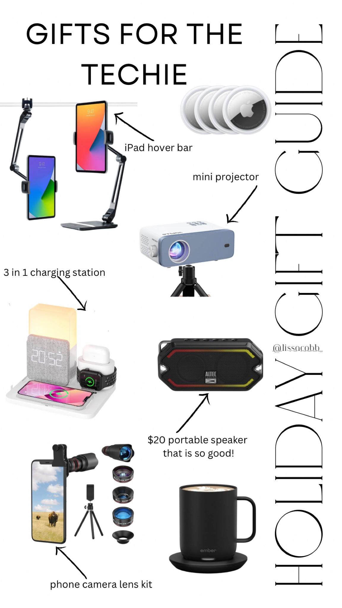 Gifts for the techie!

Tech gifts
Techie
Gift guide
Gifts for her
Gifts for him
Apple
Wireless charger
Bluetooth speaker
Projector
Amazon gifts
Target gifts
Ember

#LTKfindsunder100 #LTKGiftGuide #LTKHoliday