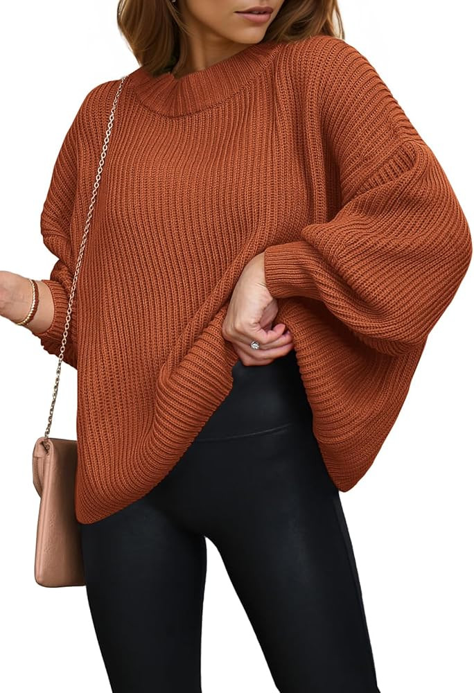 PRETTYGARDEN Womens Sweaters Fall 2024 Oversized Chunky Knitted Pullover Sweater Casual Long Slee... | Amazon (US)