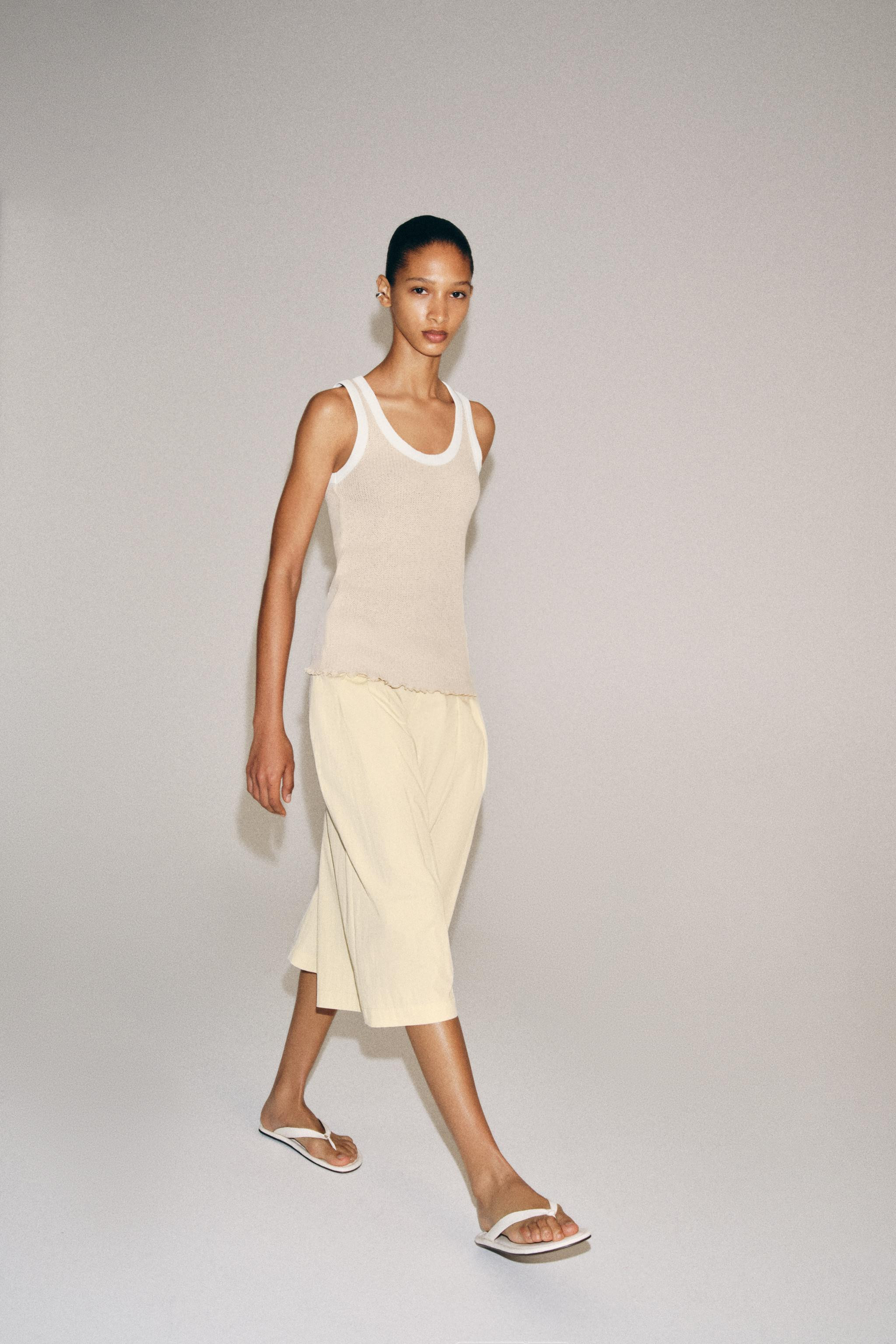 CONTRAST PIPING TOP | Zara US