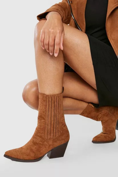 Western Cowboy Ankle Boots | Boohoo.com (US & CA)